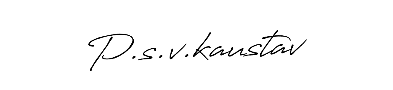 Also You can easily find your signature by using the search form. We will create P.s.v.kaustav name handwritten signature images for you free of cost using Antro_Vectra_Bolder sign style. P.s.v.kaustav signature style 7 images and pictures png