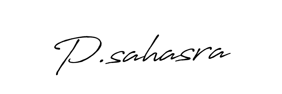 Also we have P.sahasra name is the best signature style. Create professional handwritten signature collection using Antro_Vectra_Bolder autograph style. P.sahasra signature style 7 images and pictures png