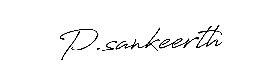 Make a beautiful signature design for name P.sankeerth. Use this online signature maker to create a handwritten signature for free. P.sankeerth signature style 7 images and pictures png