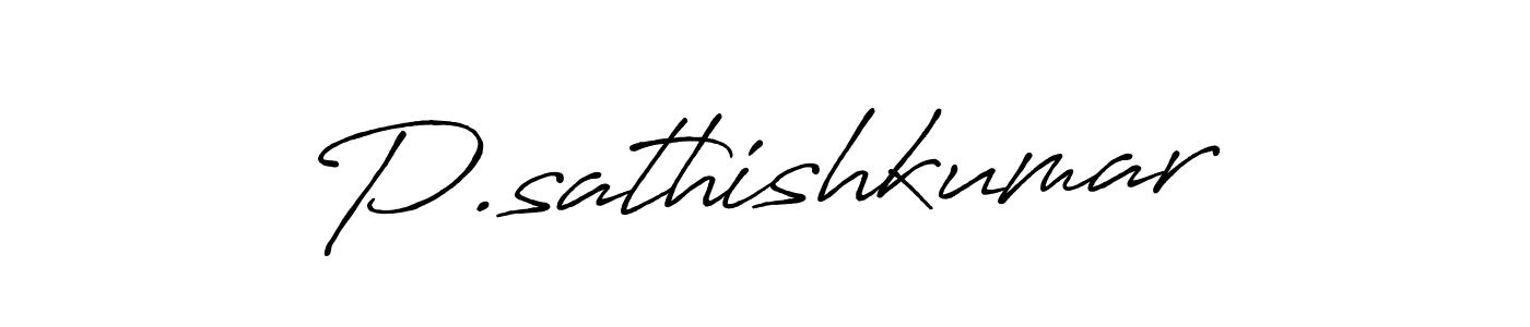 Create a beautiful signature design for name P.sathishkumar. With this signature (Antro_Vectra_Bolder) fonts, you can make a handwritten signature for free. P.sathishkumar signature style 7 images and pictures png