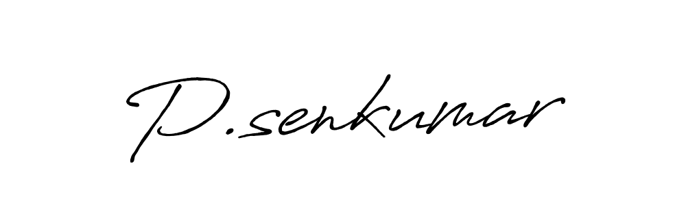 if you are searching for the best signature style for your name P.senkumar. so please give up your signature search. here we have designed multiple signature styles  using Antro_Vectra_Bolder. P.senkumar signature style 7 images and pictures png