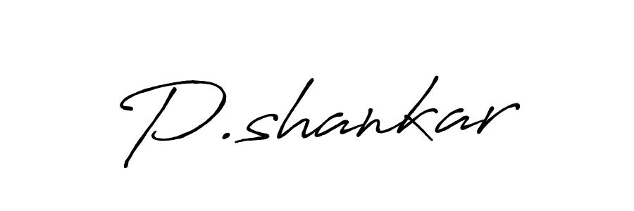 The best way (Antro_Vectra_Bolder) to make a short signature is to pick only two or three words in your name. The name P.shankar include a total of six letters. For converting this name. P.shankar signature style 7 images and pictures png