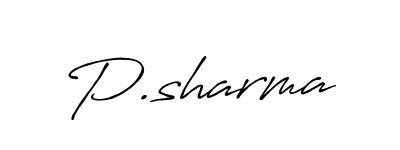 The best way (Antro_Vectra_Bolder) to make a short signature is to pick only two or three words in your name. The name P.sharma include a total of six letters. For converting this name. P.sharma signature style 7 images and pictures png