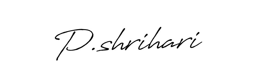 How to make P.shrihari signature? Antro_Vectra_Bolder is a professional autograph style. Create handwritten signature for P.shrihari name. P.shrihari signature style 7 images and pictures png