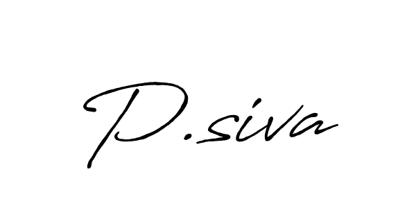 It looks lik you need a new signature style for name P.siva. Design unique handwritten (Antro_Vectra_Bolder) signature with our free signature maker in just a few clicks. P.siva signature style 7 images and pictures png