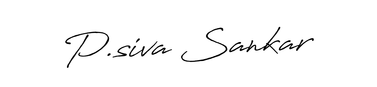 Make a beautiful signature design for name P.siva Sankar. Use this online signature maker to create a handwritten signature for free. P.siva Sankar signature style 7 images and pictures png