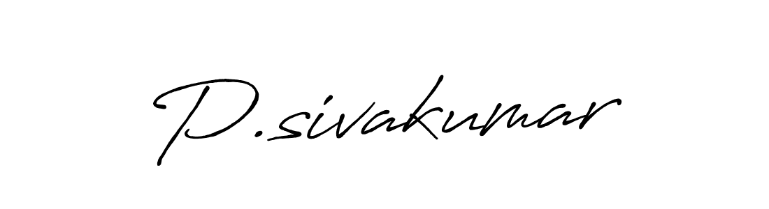 P.sivakumar stylish signature style. Best Handwritten Sign (Antro_Vectra_Bolder) for my name. Handwritten Signature Collection Ideas for my name P.sivakumar. P.sivakumar signature style 7 images and pictures png