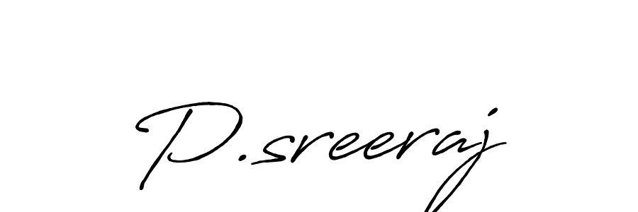 Design your own signature with our free online signature maker. With this signature software, you can create a handwritten (Antro_Vectra_Bolder) signature for name P.sreeraj. P.sreeraj signature style 7 images and pictures png