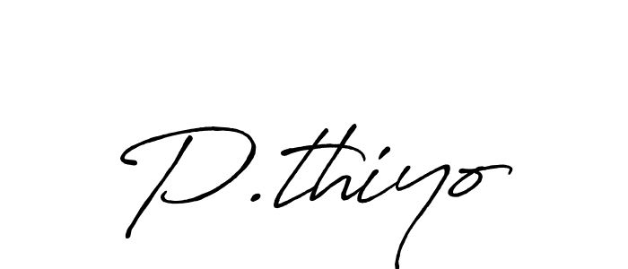 Make a beautiful signature design for name P.thiyo. Use this online signature maker to create a handwritten signature for free. P.thiyo signature style 7 images and pictures png