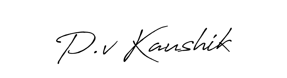 How to Draw P.v Kaushik signature style? Antro_Vectra_Bolder is a latest design signature styles for name P.v Kaushik. P.v Kaushik signature style 7 images and pictures png