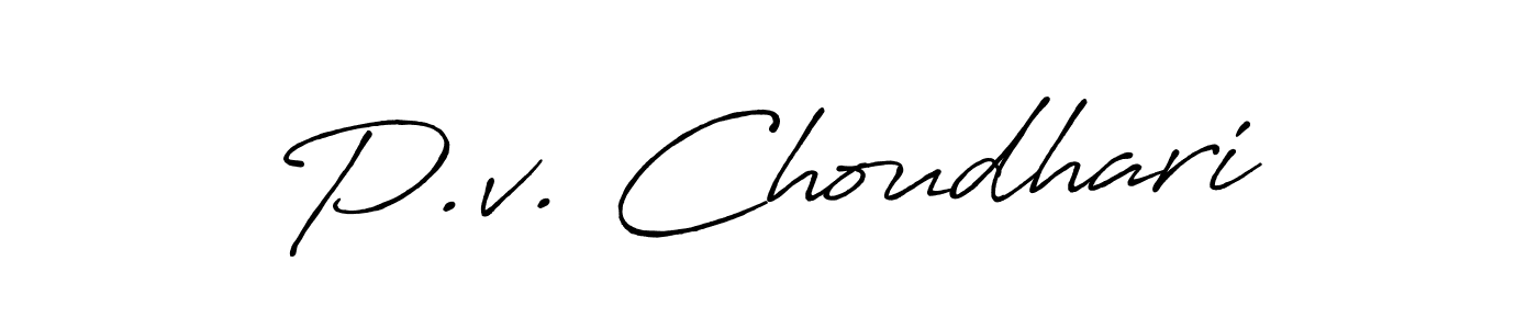 Best and Professional Signature Style for P.v. Choudhari. Antro_Vectra_Bolder Best Signature Style Collection. P.v. Choudhari signature style 7 images and pictures png