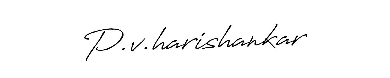 It looks lik you need a new signature style for name P.v.harishankar. Design unique handwritten (Antro_Vectra_Bolder) signature with our free signature maker in just a few clicks. P.v.harishankar signature style 7 images and pictures png