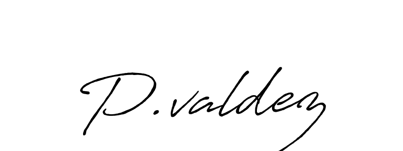 Also we have P.valdez name is the best signature style. Create professional handwritten signature collection using Antro_Vectra_Bolder autograph style. P.valdez signature style 7 images and pictures png