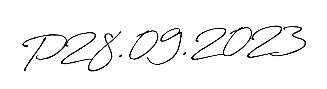 P28.09.2023 stylish signature style. Best Handwritten Sign (Antro_Vectra_Bolder) for my name. Handwritten Signature Collection Ideas for my name P28.09.2023. P28.09.2023 signature style 7 images and pictures png