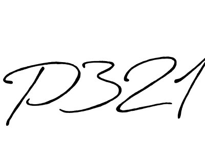 Create a beautiful signature design for name P321. With this signature (Antro_Vectra_Bolder) fonts, you can make a handwritten signature for free. P321 signature style 7 images and pictures png
