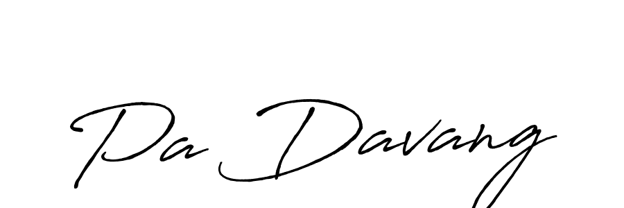 How to make Pa Davang signature? Antro_Vectra_Bolder is a professional autograph style. Create handwritten signature for Pa Davang name. Pa Davang signature style 7 images and pictures png