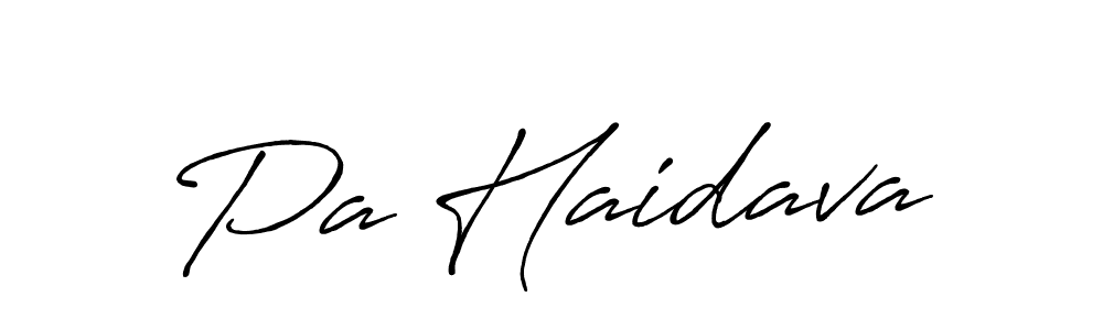 The best way (Antro_Vectra_Bolder) to make a short signature is to pick only two or three words in your name. The name Pa Haidava include a total of six letters. For converting this name. Pa Haidava signature style 7 images and pictures png