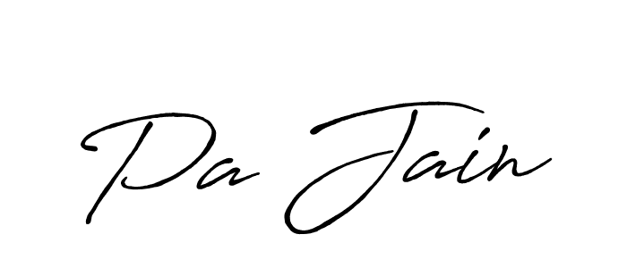 How to make Pa Jain signature? Antro_Vectra_Bolder is a professional autograph style. Create handwritten signature for Pa Jain name. Pa Jain signature style 7 images and pictures png