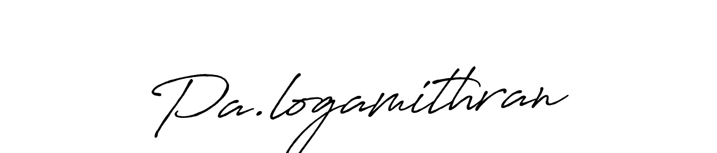 Create a beautiful signature design for name Pa.logamithran. With this signature (Antro_Vectra_Bolder) fonts, you can make a handwritten signature for free. Pa.logamithran signature style 7 images and pictures png