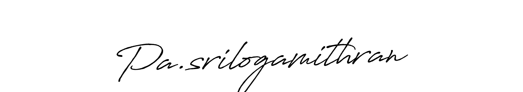 Design your own signature with our free online signature maker. With this signature software, you can create a handwritten (Antro_Vectra_Bolder) signature for name Pa.srilogamithran. Pa.srilogamithran signature style 7 images and pictures png