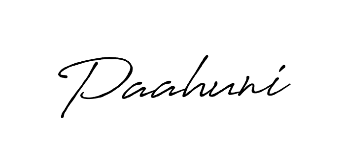 You should practise on your own different ways (Antro_Vectra_Bolder) to write your name (Paahuni) in signature. don't let someone else do it for you. Paahuni signature style 7 images and pictures png