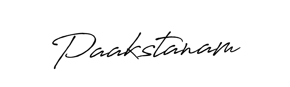 Create a beautiful signature design for name Paakstanam. With this signature (Antro_Vectra_Bolder) fonts, you can make a handwritten signature for free. Paakstanam signature style 7 images and pictures png