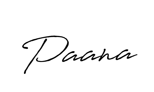 Make a beautiful signature design for name Paana. With this signature (Antro_Vectra_Bolder) style, you can create a handwritten signature for free. Paana signature style 7 images and pictures png