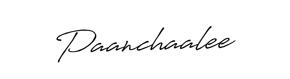 Make a beautiful signature design for name Paanchaalee. With this signature (Antro_Vectra_Bolder) style, you can create a handwritten signature for free. Paanchaalee signature style 7 images and pictures png