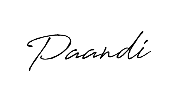 Use a signature maker to create a handwritten signature online. With this signature software, you can design (Antro_Vectra_Bolder) your own signature for name Paandi. Paandi signature style 7 images and pictures png