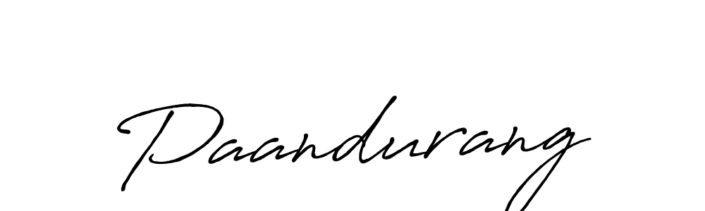 Use a signature maker to create a handwritten signature online. With this signature software, you can design (Antro_Vectra_Bolder) your own signature for name Paandurang. Paandurang signature style 7 images and pictures png