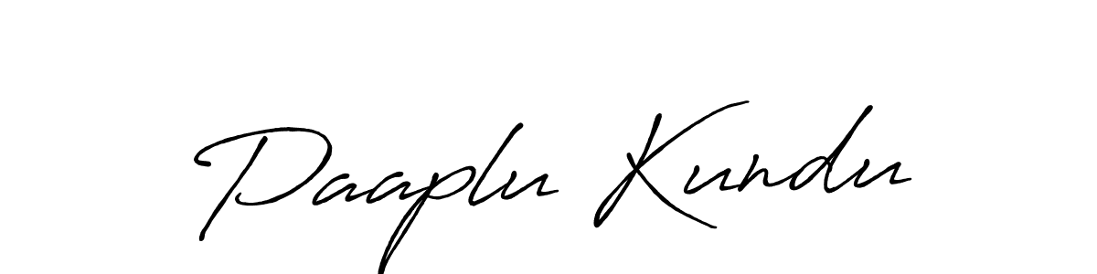 The best way (Antro_Vectra_Bolder) to make a short signature is to pick only two or three words in your name. The name Paaplu Kundu include a total of six letters. For converting this name. Paaplu Kundu signature style 7 images and pictures png