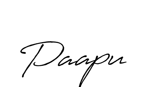 Make a beautiful signature design for name Paapu. With this signature (Antro_Vectra_Bolder) style, you can create a handwritten signature for free. Paapu signature style 7 images and pictures png