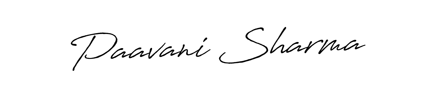 Design your own signature with our free online signature maker. With this signature software, you can create a handwritten (Antro_Vectra_Bolder) signature for name Paavani Sharma. Paavani Sharma signature style 7 images and pictures png