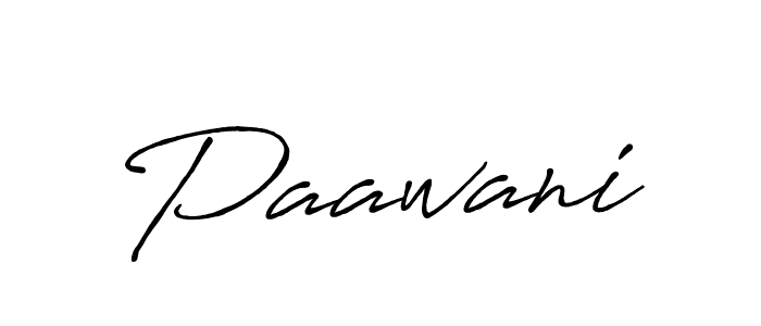 Make a beautiful signature design for name Paawani. With this signature (Antro_Vectra_Bolder) style, you can create a handwritten signature for free. Paawani signature style 7 images and pictures png