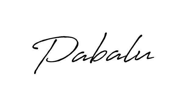 Make a beautiful signature design for name Pabalu. With this signature (Antro_Vectra_Bolder) style, you can create a handwritten signature for free. Pabalu signature style 7 images and pictures png