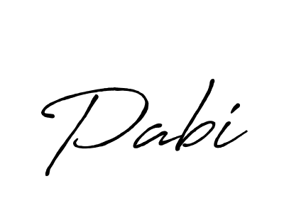 Antro_Vectra_Bolder is a professional signature style that is perfect for those who want to add a touch of class to their signature. It is also a great choice for those who want to make their signature more unique. Get Pabi name to fancy signature for free. Pabi signature style 7 images and pictures png