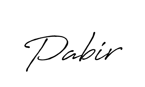 Design your own signature with our free online signature maker. With this signature software, you can create a handwritten (Antro_Vectra_Bolder) signature for name Pabir. Pabir signature style 7 images and pictures png