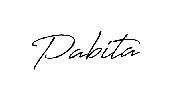 Make a beautiful signature design for name Pabita. With this signature (Antro_Vectra_Bolder) style, you can create a handwritten signature for free. Pabita signature style 7 images and pictures png