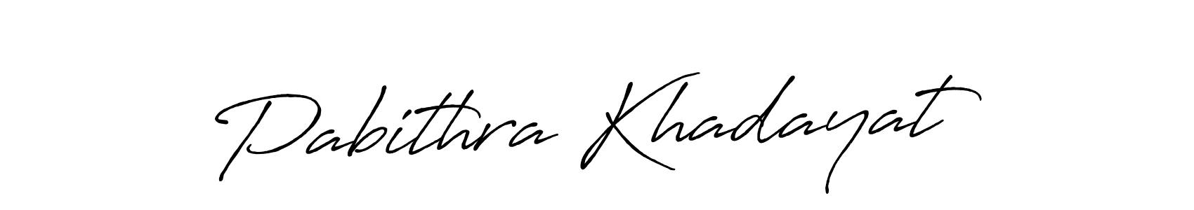 How to make Pabithra Khadayat name signature. Use Antro_Vectra_Bolder style for creating short signs online. This is the latest handwritten sign. Pabithra Khadayat signature style 7 images and pictures png