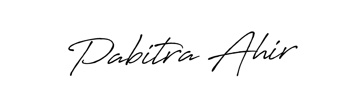 Similarly Antro_Vectra_Bolder is the best handwritten signature design. Signature creator online .You can use it as an online autograph creator for name Pabitra Ahir. Pabitra Ahir signature style 7 images and pictures png