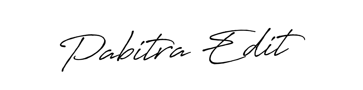 Create a beautiful signature design for name Pabitra Edit. With this signature (Antro_Vectra_Bolder) fonts, you can make a handwritten signature for free. Pabitra Edit signature style 7 images and pictures png