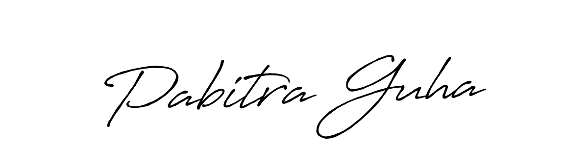 Pabitra Guha stylish signature style. Best Handwritten Sign (Antro_Vectra_Bolder) for my name. Handwritten Signature Collection Ideas for my name Pabitra Guha. Pabitra Guha signature style 7 images and pictures png