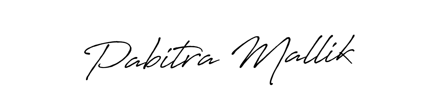 Create a beautiful signature design for name Pabitra Mallik. With this signature (Antro_Vectra_Bolder) fonts, you can make a handwritten signature for free. Pabitra Mallik signature style 7 images and pictures png