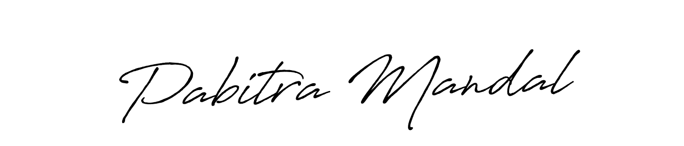 Make a beautiful signature design for name Pabitra Mandal. With this signature (Antro_Vectra_Bolder) style, you can create a handwritten signature for free. Pabitra Mandal signature style 7 images and pictures png