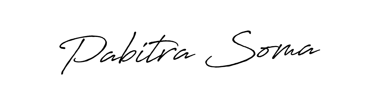 Design your own signature with our free online signature maker. With this signature software, you can create a handwritten (Antro_Vectra_Bolder) signature for name Pabitra Soma. Pabitra Soma signature style 7 images and pictures png