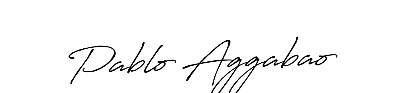 How to make Pablo Aggabao name signature. Use Antro_Vectra_Bolder style for creating short signs online. This is the latest handwritten sign. Pablo Aggabao signature style 7 images and pictures png