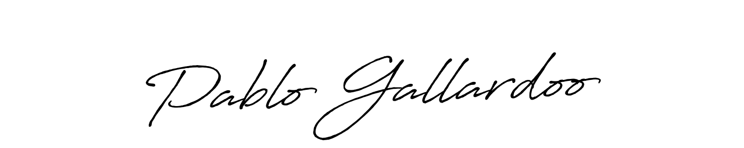 Also we have Pablo Gallardoo name is the best signature style. Create professional handwritten signature collection using Antro_Vectra_Bolder autograph style. Pablo Gallardoo signature style 7 images and pictures png