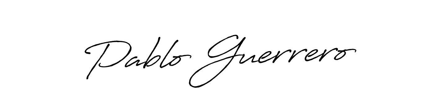 Also we have Pablo Guerrero name is the best signature style. Create professional handwritten signature collection using Antro_Vectra_Bolder autograph style. Pablo Guerrero signature style 7 images and pictures png