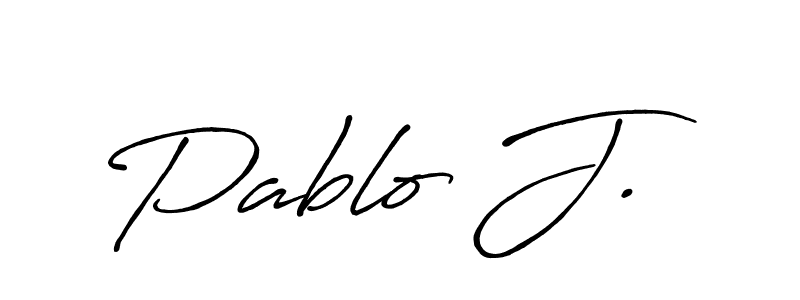 It looks lik you need a new signature style for name Pablo J.. Design unique handwritten (Antro_Vectra_Bolder) signature with our free signature maker in just a few clicks. Pablo J. signature style 7 images and pictures png