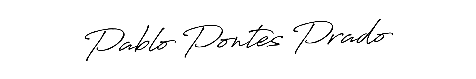 Design your own signature with our free online signature maker. With this signature software, you can create a handwritten (Antro_Vectra_Bolder) signature for name Pablo Pontes Prado. Pablo Pontes Prado signature style 7 images and pictures png